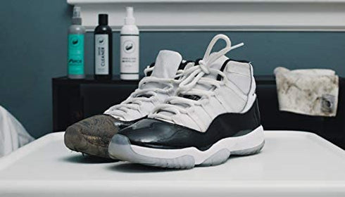 Factory Laced Shoe Cleaner Kit | Shoe Cleaner Sneakers Kit Includes: All Natural 8 Oz. Shoe Cleaner, Brush & Microfiber Towel - Sneaker Cleaner Kit for: Canvas, Mesh, Suede, Leather, and MORE!