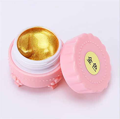 FN GRACE Gold Silver Gel Paint Nail Painting Gel Polish Soak Off UV Gel DIY Nail Art Manicure Gel Nail Polish for Nail Art Home Salon,2 Count (Pack of 1)