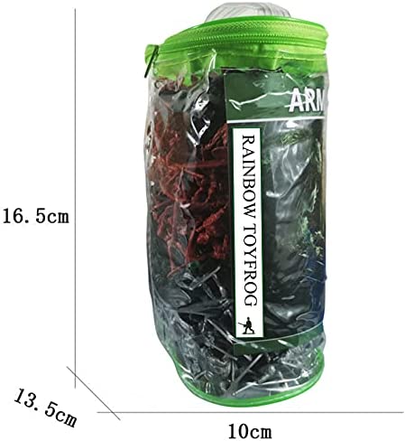 RAINBOW TOYFROG Army Men Play Bucket-Soldiers of WWII-Over 300 Piece Set