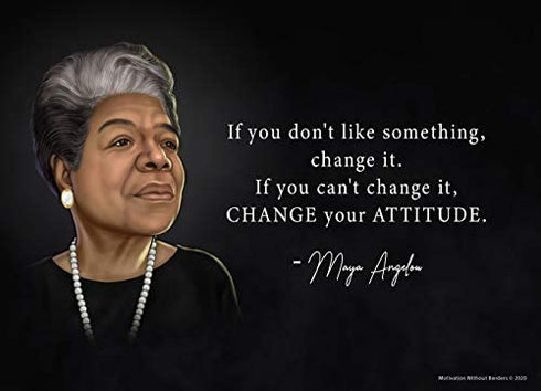 MWB Icons of Black History Poster Pack Collection | Black History Posters | 4 Pack - Maya Angelou, Rosa Parks, Michelle Obama, Oprah Winfrey | 13" x 18" Non-Laminated | Juneteenth | Classroom or Home | Civil Rights Heroes
