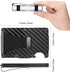 Carbon Fiber Wallet, RFID Blocking Front Packet, Metal Business Credit Card Holder, Slim Minimalist Money Clip for Men and Women (Black)