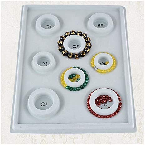 Tegg Bracelet Board Flocked Bead Beading Jewelry Organizer Tray for Bracelet Jewelry Making Design DIY Craft Panel