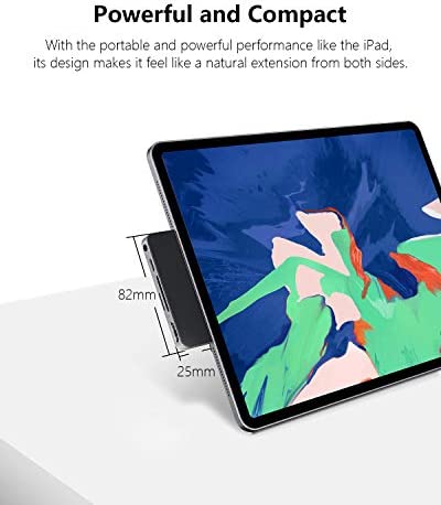 iPad Pro Adapter, USB C Hub Dongle Adapter for iPad Pro 2020-2018 and iPad Air, with 4K HDMI, USB-C PD, 3.5mm Audio Jack and SD/Micro Card Reader, Compatible with MacBook Pro Air (Space Grey)