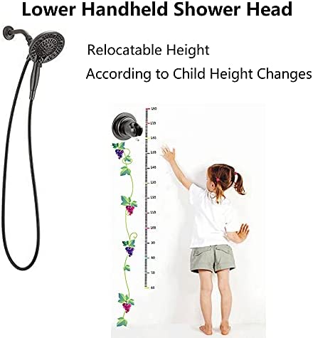 BOPai ORB Suction Shower Head Holder, Relocatable Handheld Showerhead Holder, Oil Rubbed Bronze