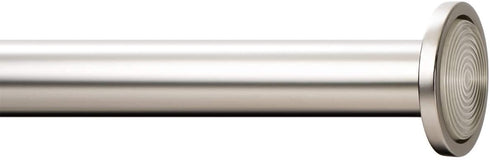Ivilon Tension Curtain Rod - Spring Tension Rod for Small Windows or Shower, 16 to 24 Inch. Satin Nickel