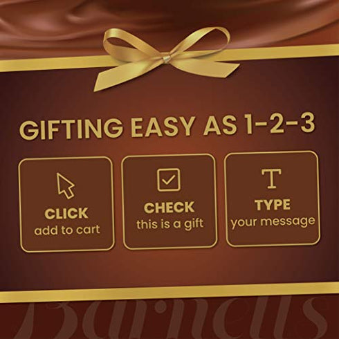 Barnetts Christmas Chocolate Gift Baskets, 5 Biscotti Cookie Chocolates Box, Covered Cookies Mens Holiday Gifts, Gourmet Prime Food Candy Basket Delivery For Her Men Women Families, Thanksgiving Ideas