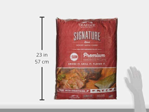 Traeger Grills Signature Blend 100% All-Natural Hardwood Pellets for Grill, Smoke, Bake, Roast, Braise and BBQ, 20 lb. Bag