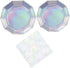 Iridescent Party Supplies for 16 Guests - Includes Plates and Napkins