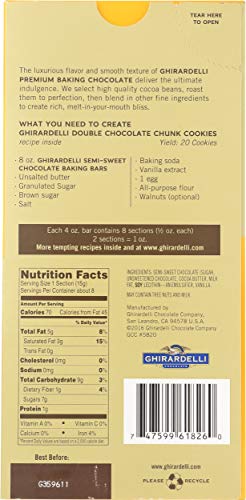 GHIRARDELLI Premium Baking Bar Semi-Sweet Chocolate - 4 oz.