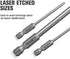 REXBETI Slotted Phillips Screwdriver Bit Set, 1/4 Inch Hex Shank S2 Steel Magnetic 3 Inch Long Drill Bits, 12 Piece