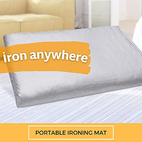 Ironing Mat for Table Top, Ironing Blanket, Portable Ironing Pad for Washer, Dryer, Pad for Travel, Non Slip Dots Backing, Iron Board Alternative Cover with Padding for Laundry (21x28 inch)