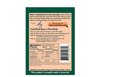 Wiley's Beans and Peas Seasoning-3 (THREE) 1 oz packets