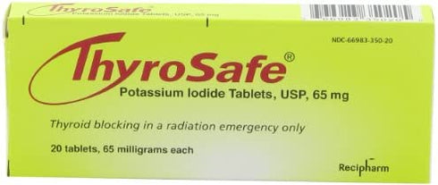 Thyrosafe Potassium Iodide Tablets, 65 Mg, 20-Count by ThyroSafe