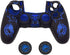 Controller Skin for PS4, BRHE Anti-Slip Grip Silicone Cover Protector Case Compatible with PS4 Slim/PS4 Pro Wireless/Wired Gamepad Controller with 2 Dragon Carving Thumb Grip Caps