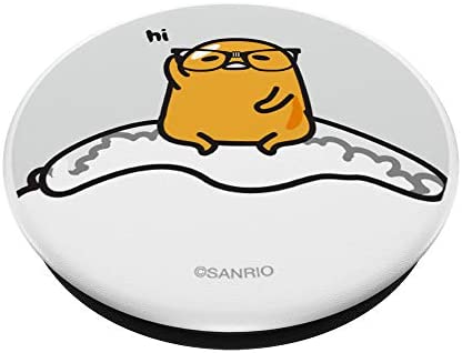 Gudetama Nerd Glasses PopSockets PopGrip: Swappable Grip for Phones & Tablets