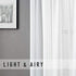 MRTREES White Sheer Curtains Extra Wide 100 x 84 inches Long Living Room Curtain Sheers Solid Sheer Curtain Panels Sliding Glass Door Voile Window Treatment Bedroom Drapes Door Rod Pocket 1 Panel