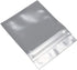 100 Pcs Mylar Zipper Lock Bag Food Storage Aluminum Foil Airtight Bags Front Clear Plastic Candy Packaging Pouch for Zip Flat Heat Seal Lock Resealable (10x15cm (3.9x5.9 inch), Matte Black)