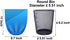 XIANMU 160 Count 0.5 Gallon Trash Bags Small Trash Bags 8 Colors Car Garbage Bag Pet Garbage Bag Trash Can Liners for Home Office Kitchen Small Sized Waste Bin