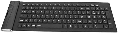 axGear Waterproof Silicone Keyboard Foldable Flexible USB Dustproof DirtProof Full Size
