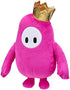 FALL GUYS Moose Toys Original Pink Bean Skin Official Collectable 8" Cuddly Deluxe Plush Toy Featuring The Gold Crown from The Ultimate Knockout Video Game, 5 Series 1 Characters