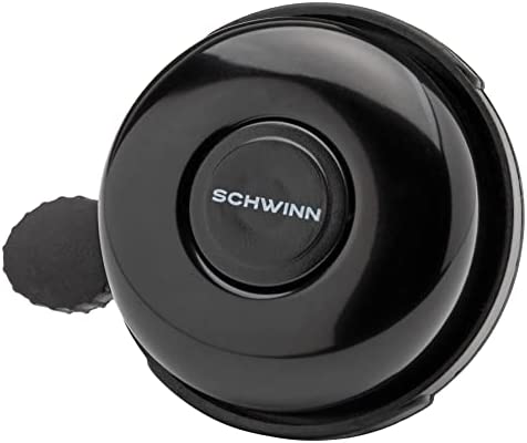 Schwinn Classic Bike Bell, Bicycle Accessories, Kids and Adult Bikes, Easy Installation, Loud Ringing Sound, Black