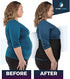 QORE LOGIQ Plus Size Abdominal Binder Post Surgery for larger Men + Women - Postpartum Belly Band - Compression Garment - Hernia Belt For Men + Woman - C Section Belly Binder - Adjustable (Black XL)
