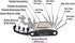 16 in 1 Multi-Function Bike Bicycle Cycling Mechanic Repair Tool Kit?Bicycle Tool Kit, Motorcycle Portable Multifunctional Repair Tool Set? Folding Metric Repair Tool Set Kit