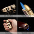 Butane Torch Lighter, Triple Jet Flame Lighters Durable Metal Body Portable Size with Cigar Cutter Luxury Gift Packaging, Torch Lighters Butane Refillable (Sold Without Butane)