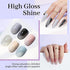 Modelones Holographic Gel Nail Polish Set 6 Colors, Iridescent Pastel Winter Rainbow 9D Cat Eye Magnetic Glitter Manicure Kit Soft Nude Pink Blue Purple Black Shimmer Effect at Home Gifts for Women Girls
