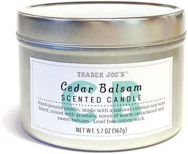Trader Joes Limited Edition Cedar Balsam Candle