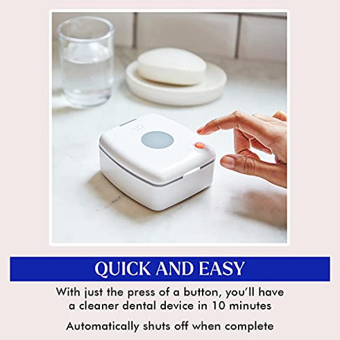 Vanity Planet UV Portable Retainer Cleaner - UV Dental Sanitizer - Twilight - Cleans Dentures, Retainers, Mouth and Night Guards - Removes Bad Odors, Discoloration and Stains - Lightweight & Portable
