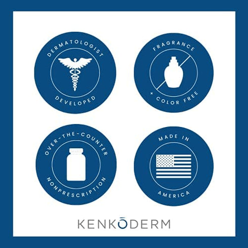Kenkoderm Psoriasis Mineral Salt Soap with Argan Oil & Shea Butter 4.25 oz | 1 Bar | Dermatologist Developed | Fragrance + Color Free
