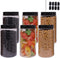 6 Pack 40 oz Plastic Jars With Lids, Extra Labels, 1 Pen, Clear PET Seal Jar for Food Storage,Wide Opening Storage jar For Dry Food, Peanut, Powder, Kitchen & Craft Storage by ZMYBCPACK