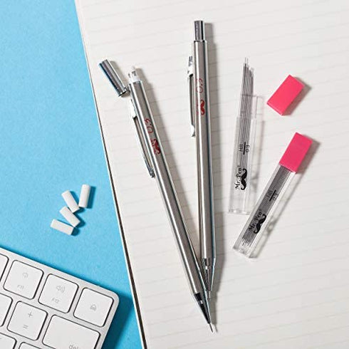 Mr. Pen- Metal Mechanical Pencils, 0.3mm, 2 Pack, Pencil Mechanical, Lead Pencil, Metal Mechanical Pencil, Drafting Pencil, Mechanical Pencil Metal, Mechinal Pencils, Mechanical Drafting Pencil
