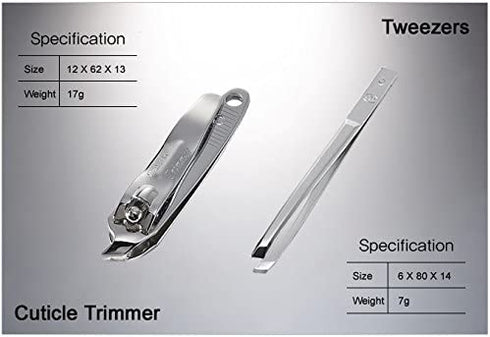 Korean Nail Clippers! World No. 1 Three Seven (777) Travel Manicure Pedicure Grooming Kit Nail Clipper Set (11 PCs). MADE IN KOREA, Since 1975