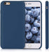 kwmobile TPU Silicone Case Compatible with Apple iPhone 6 Plus / 6S Plus - Case Slim Phone Cover with Soft Finish - Navy Blue