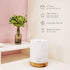 ASAKUKI 300ML Essential Oil Diffuser, Quiet 5-in-1 Premium Humidifier, Natural Home Fragrance Aroma Diffuser with 7 LED Color Changing Light and Auto-Off Safety Switch