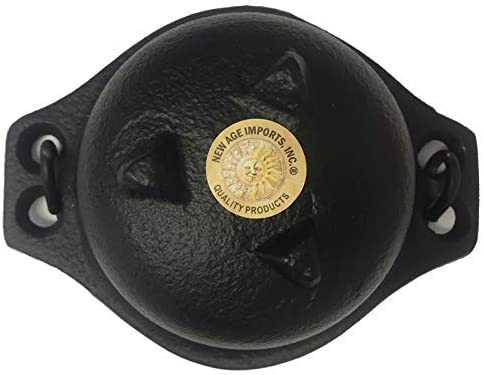 Cast Iron Cauldron w/handle, ideal for smudging, incense burning, ritual purpose, decoration, candle holder, etc. (6"Diameter handle to handle, Inside Diameter 4 1/8")