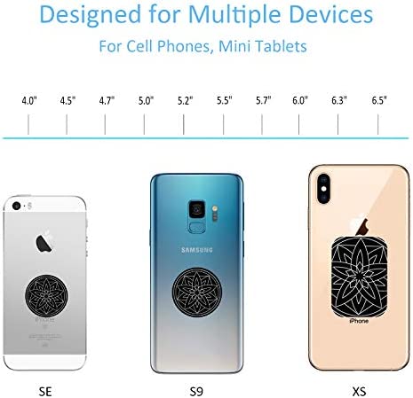 Metal Plate for Phone Car Magnetic Mount 6 Pack,Magnet Holder Disc Replacement Case Sticker with 3M Adhesive for iPhone Magnets Cradle-less Mounts Cell Phone Mini Tablet GPS Stand 2 Rectangle 4 Circle