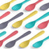 GET FRESH Bamboo Kids Spoons Set – 4-pack Colorful Bamboo Kids Cutlery for Everyday Use – Reusable Bamboo Fiber Kids Spoons for Daily Mealtime – Large Bamboo Utensils for Toddlers and School Children