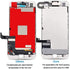 Mobkitfp for iPhone 7 Screen Replacement White with Camera+Sensors+Earpiece Full Assembly 4.7 inch LCD Screen 3D Touch Display Digitizer for A1660,A1778,A1779 with Repair Tools+Adhesive Seal
