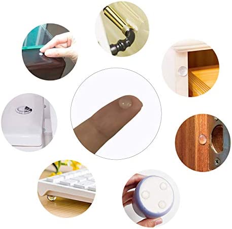 Cabinet Bumpers Drawer Bumpers Pads £¬Self-Adhesive Clear Rubber Feet Tiny Bumpons for Furniture Table Laptop 400 PCS