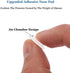 Eyeglass Nose Pads, Soft Silicone Adhesive Air Chamber Glasses Nose Pads, 3.5mm Heighten Nose Pads for Plastic Frames, 12 Pairs (Clear)