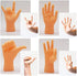 AQKILO Tiny Hands Miniature Finger Puppets with Left & Right Hand, Party Favors, Educational, TIK Tok Toys, 8 Pieces (4 Mixed Style )