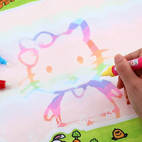 12 Pieces Water Pen Replacement Water Markers Aqua Doodle Pens for Toddlers Kids Mat Drawing Painting