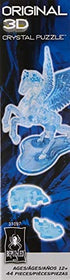 BePuzzled Pegasus Original 3D Deluxe Crystal Puzzle - Fun Yet Challenging Brain Teaser That Will Test Your Skills & Imagination, for Ages 12+, Blue