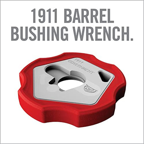 Real Avid 1911 Smart Wrench - 1911 Barrel Bushing Wrench, Government & Oficer, Rubberized Non-Slip Outer Ring , Gray