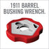 Real Avid 1911 Smart Wrench - 1911 Barrel Bushing Wrench, Government & Oficer, Rubberized Non-Slip Outer Ring , Gray