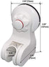 Pump&fix 45 Degrees Adjustable Handheld Shower Head Holder Suction Cup Wall Mount Bracket