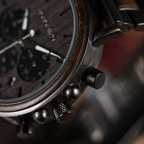 Engraved Wooden Watch for Boyfriend My Man Fiancé Husband Customized Personalized Wood Watches for Men Birthday Anniversary Personalized Watch
